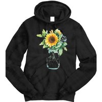 Sunflower Jar 's Life is Goods Floral Awesome Vase Tie Dye Hoodie