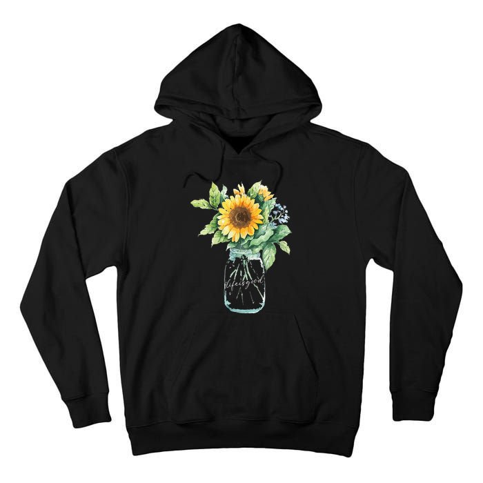 Sunflower Jar 's Life is Goods Floral Awesome Vase Tall Hoodie