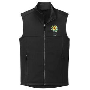 Sunflower Jar 's Life is Goods Floral Awesome Vase Collective Smooth Fleece Vest