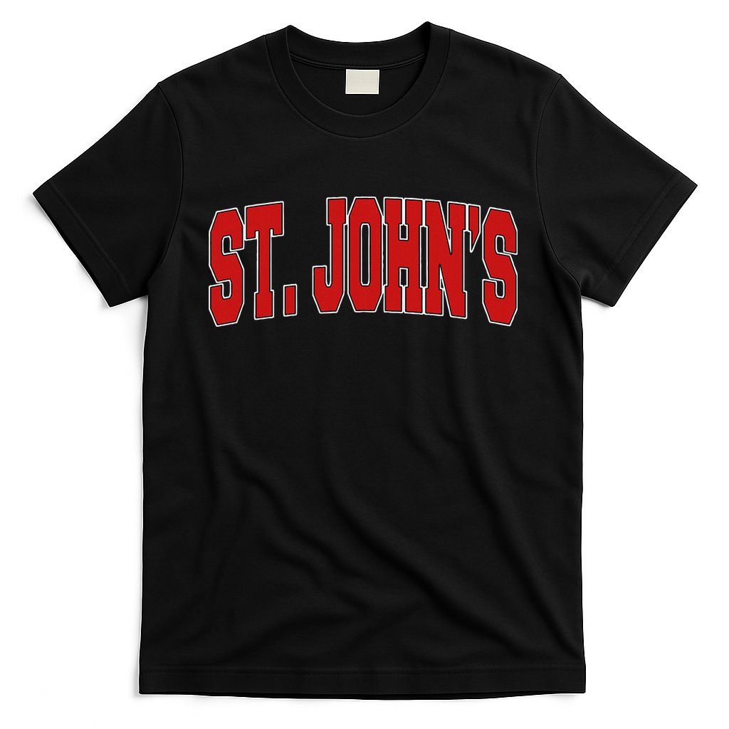 St John S Canada Varsity Style Vintage Retro Canadian Sports T-Shirt