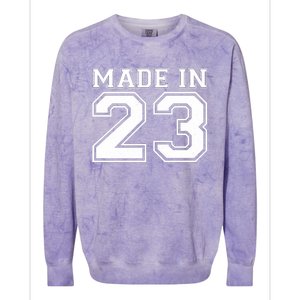 Sporty Jersey Style Made In 1923 100th Birthday Colorblast Crewneck Sweatshirt