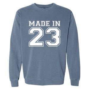 Sporty Jersey Style Made In 1923 100th Birthday Garment-Dyed Sweatshirt