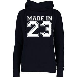 Sporty Jersey Style Made In 1923 100th Birthday Womens Funnel Neck Pullover Hood