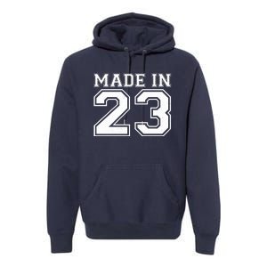 Sporty Jersey Style Made In 1923 100th Birthday Premium Hoodie