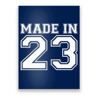 Sporty Jersey Style Made In 1923 100th Birthday Poster