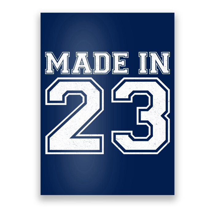 Sporty Jersey Style Made In 1923 100th Birthday Poster