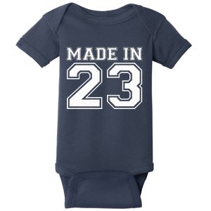 Sporty Jersey Style Made In 1923 100th Birthday Baby Bodysuit