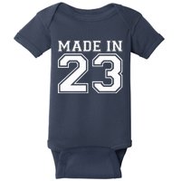 Sporty Jersey Style Made In 1923 100th Birthday Baby Bodysuit