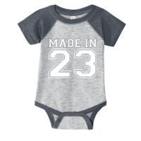 Sporty Jersey Style Made In 1923 100th Birthday Infant Baby Jersey Bodysuit