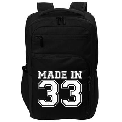Sporty Jersey Style Made In 1933 90th Birthday Impact Tech Backpack