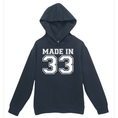 Sporty Jersey Style Made In 1933 90th Birthday Urban Pullover Hoodie