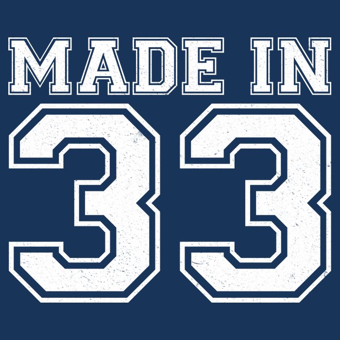Sporty Jersey Style Made In 1933 90th Birthday Poster