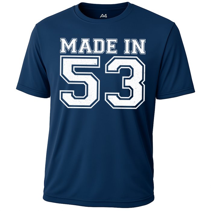 Sporty Jersey Style Made In 1953 70th Birthday Performance Shirt
