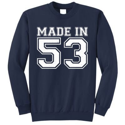 Sporty Jersey Style Made In 1953 70th Birthday Sweatshirt