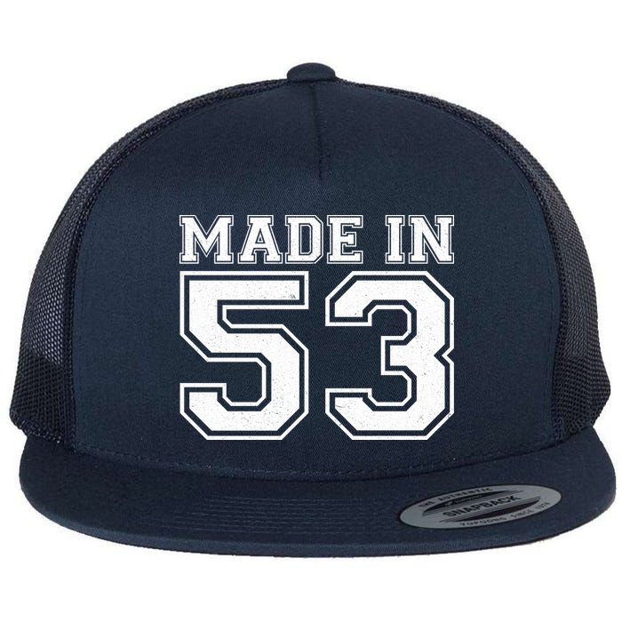 Sporty Jersey Style Made In 1953 70th Birthday Flatbill Hat