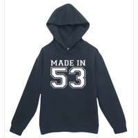 Sporty Jersey Style Made In 1953 70th Birthday Urban Pullover Hoodie