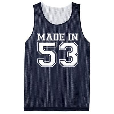 Sporty Jersey Style Made In 1953 70th Birthday Mesh Reversible Basketball Jersey Tank