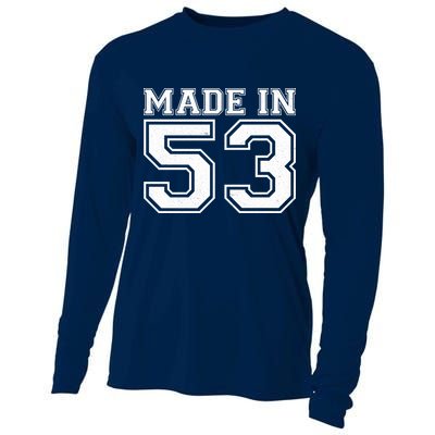 Sporty Jersey Style Made In 1953 70th Birthday Cooling Performance Long Sleeve Crew