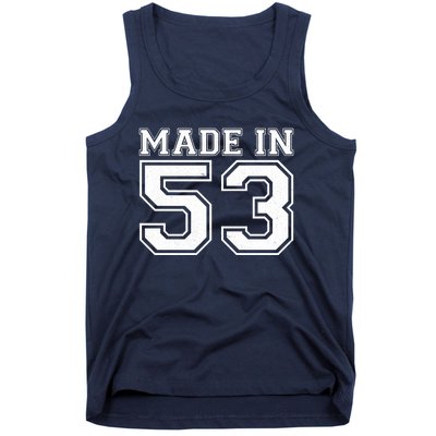 Sporty Jersey Style Made In 1953 70th Birthday Tank Top