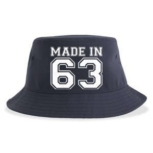 Sporty Jersey Style Made In 1963 60th Birthday Sustainable Bucket Hat