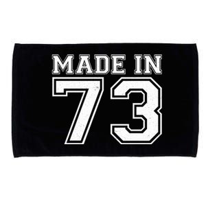 Sporty Jersey Style Made In 1973 50th Birthday Microfiber Hand Towel