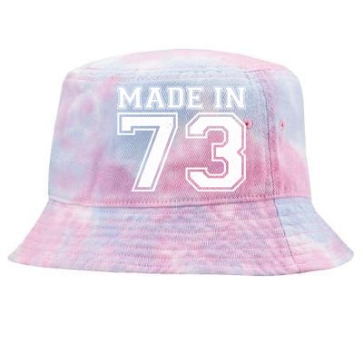 Sporty Jersey Style Made In 1973 50th Birthday Tie-Dyed Bucket Hat