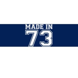 Sporty Jersey Style Made In 1973 50th Birthday Bumper Sticker