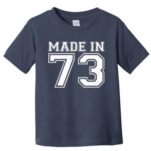 Sporty Jersey Style Made In 1973 50th Birthday Toddler T-Shirt