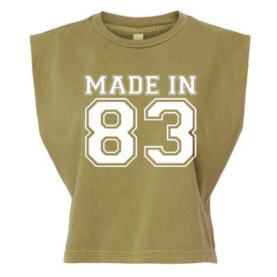 Sporty Jersey Style Made In 1983 40th Birthday Garment-Dyed Women's Muscle Tee