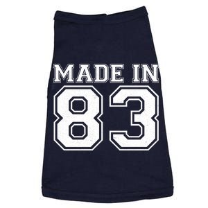 Sporty Jersey Style Made In 1983 40th Birthday Doggie Tank