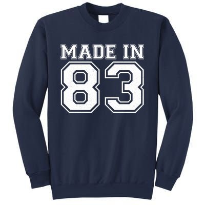 Sporty Jersey Style Made In 1983 40th Birthday Sweatshirt