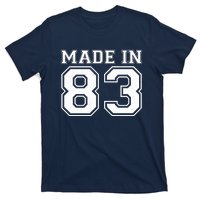 Sporty Jersey Style Made In 1983 40th Birthday T-Shirt