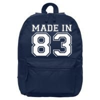 Sporty Jersey Style Made In 1983 40th Birthday 16 in Basic Backpack