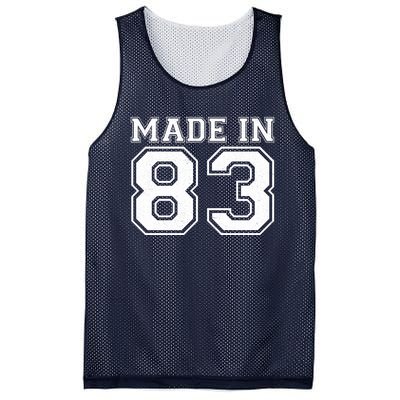 Sporty Jersey Style Made In 1983 40th Birthday Mesh Reversible Basketball Jersey Tank