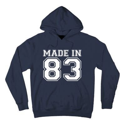 Sporty Jersey Style Made In 1983 40th Birthday Tall Hoodie