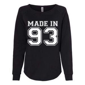 Sporty Jersey Style Made In 1993 30th Birthday Womens California Wash Sweatshirt