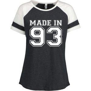 Sporty Jersey Style Made In 1993 30th Birthday Enza Ladies Jersey Colorblock Tee