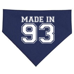 Sporty Jersey Style Made In 1993 30th Birthday USA-Made Doggie Bandana