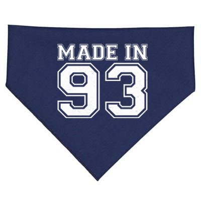 Sporty Jersey Style Made In 1993 30th Birthday USA-Made Doggie Bandana