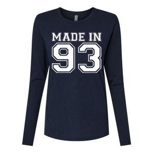 Sporty Jersey Style Made In 1993 30th Birthday Womens Cotton Relaxed Long Sleeve T-Shirt