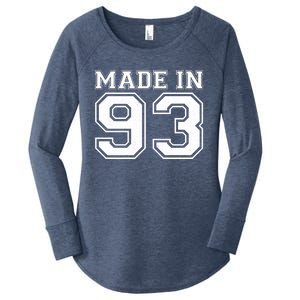 Sporty Jersey Style Made In 1993 30th Birthday Women's Perfect Tri Tunic Long Sleeve Shirt