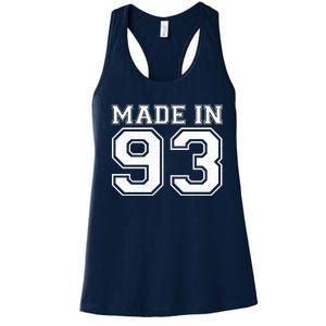 Sporty Jersey Style Made In 1993 30th Birthday Women's Racerback Tank