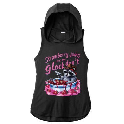 Strawberry Jams Ladies PosiCharge Tri-Blend Wicking Draft Hoodie Tank