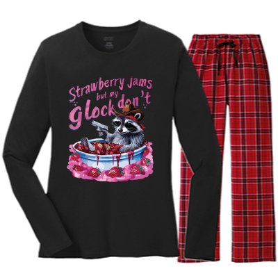 Strawberry Jams Women's Long Sleeve Flannel Pajama Set 