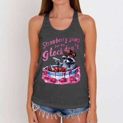 Strawberry Jams Women's Knotted Racerback Tank