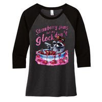 Strawberry Jams Women's Tri-Blend 3/4-Sleeve Raglan Shirt