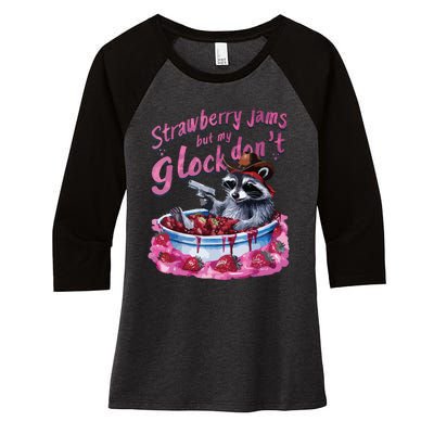 Strawberry Jams Women's Tri-Blend 3/4-Sleeve Raglan Shirt