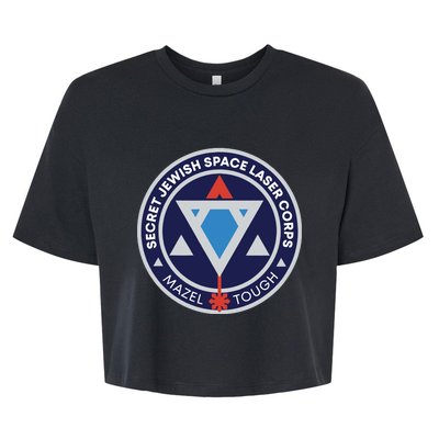 Secret Jewish Space Laser Corps Bella+Canvas Jersey Crop Tee