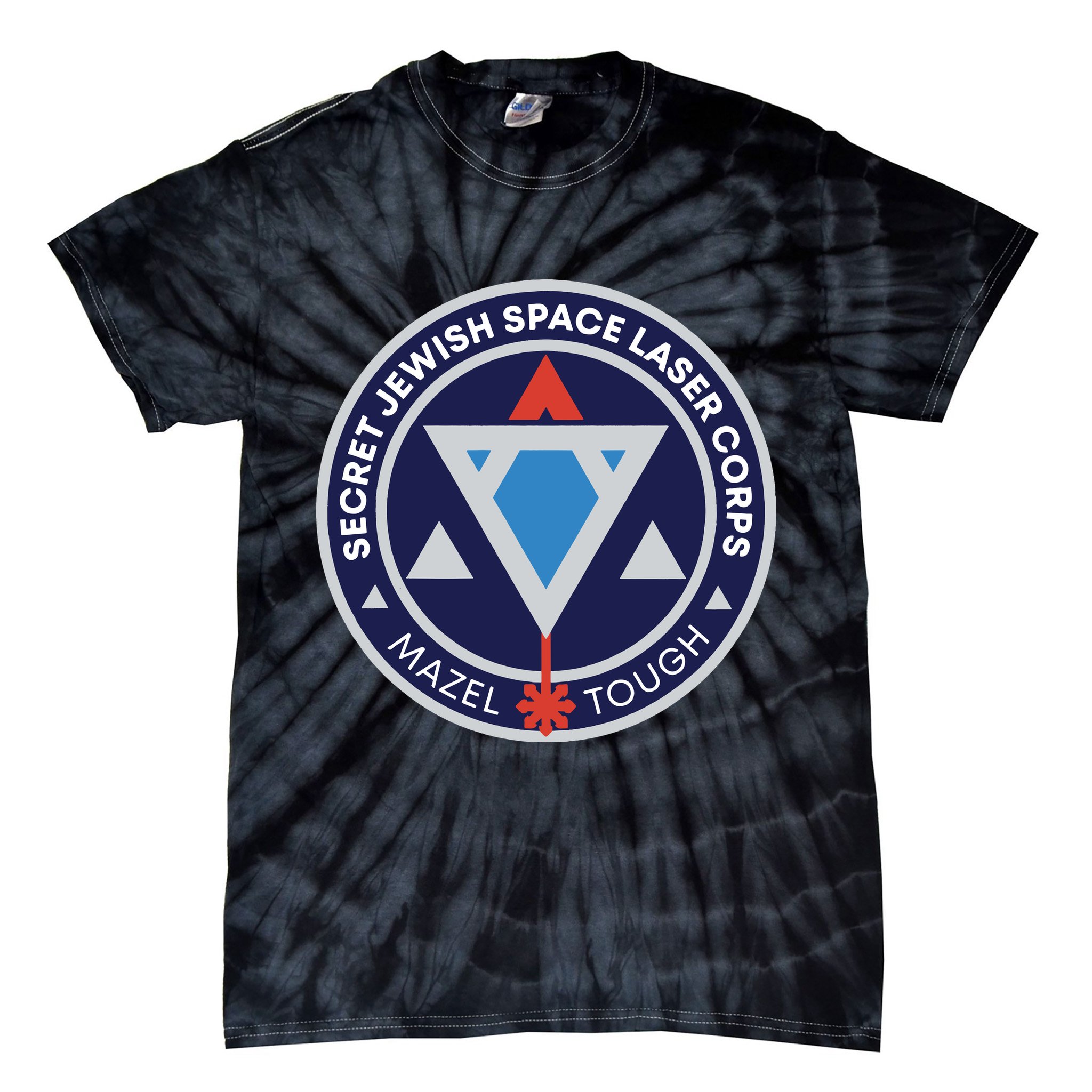 Secret Jewish Space Laser Corps Tie-Dye T-Shirt