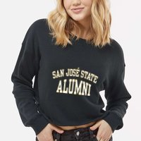 San Jose State Alumni Cropped Pullover Crew